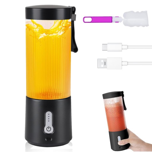 Ładowany Blender 450ml z 6 Ostrzami i 2000mAh Baterią