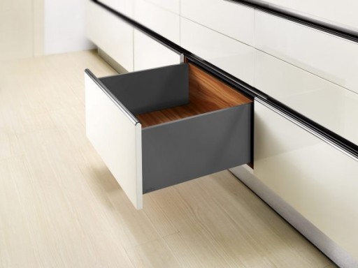 Szuflada wysoka ANTRACYT H238 500 mm AMIX SLIM BOX
