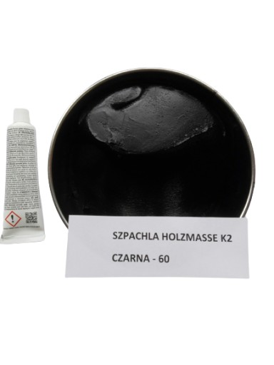 CZARNA szpachla do drewna z utw 750/Holzmasse K2
