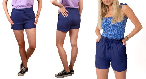 SZORTY krótkie SPODENKI JEANSOWE c.niebies W33 XXL