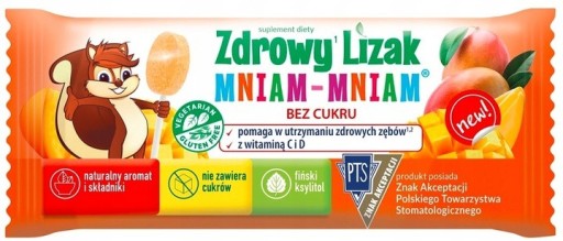 Zdrowy Lizak Bez cukru Mango STARPHARMA 1szt