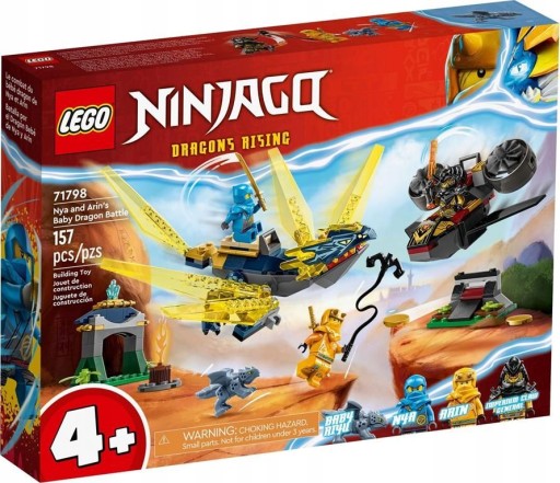 LEGO NINJAGO - NYA I ARIN BITWA NA GRZBIECIE MAŁEGO SMOKA NR 71798