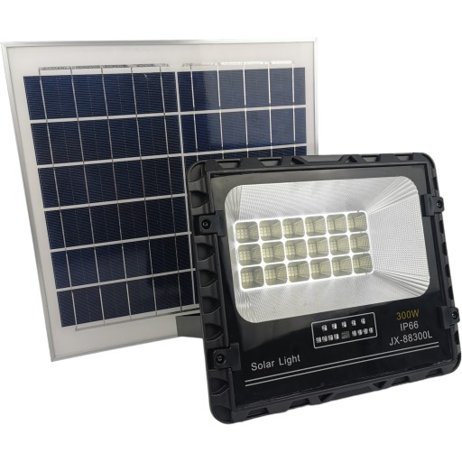 LAMPA HALOGEN NAŚWIETLACZ LATARNIA SOLARNA ULICZNA 300W + PILOT