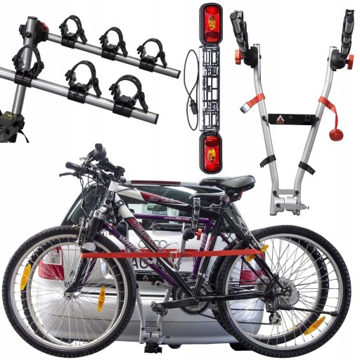 Bagażnik rowerowy Aguri Jet 3 rowery +Listwa 7pin