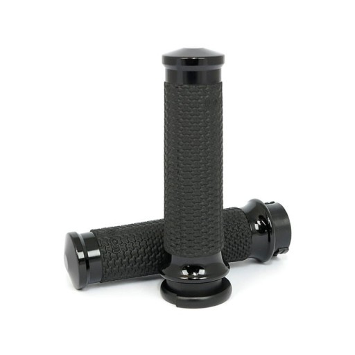 HARLEY MANETKI AVON MEMORY GRIPS CZARNE