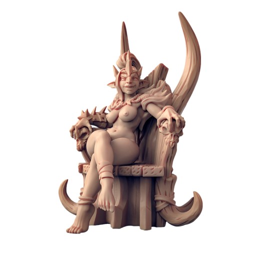 Trixia the Hobgoblins Queen Pinup Nude RPG DnD D&D Pathfinder