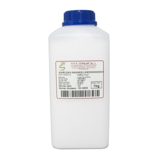 Sól Epsom, Siarczan Magnezu Siedmiowodny Czysty 1 kg - Stanlab, Better Land