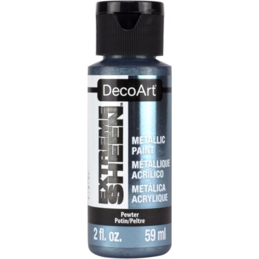 FARBA METALICZNA Extreme Sheen - DecoArt - Pewter 59ml