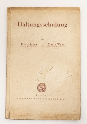 STARA KSIĄŻKA NIEMIECKA POSTAWA CIAŁA 1937