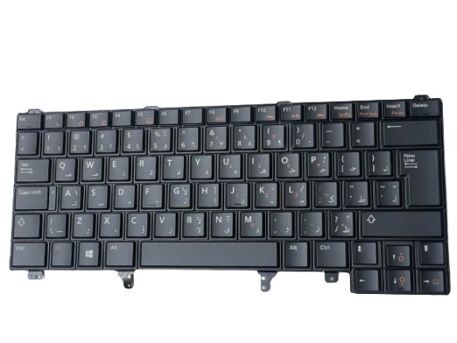 Klawiatura laptopowa podświetlana arabska Qwerty Arabic do Dell E6320 XT3