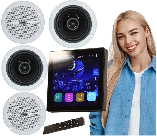 TONSIL WS-65 ODTWARZACZ ŚCIENNY WZMACNIACZ WIFI ANDROID BT + 4x ZGSU 13/2dr