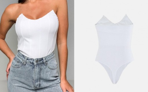 MISSGUIDED BODY BIAŁE GORSETOWE L AS8