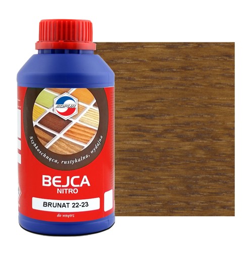 Bejca nitro SOPUR brunat 22-23 500ml 0,5L 2223