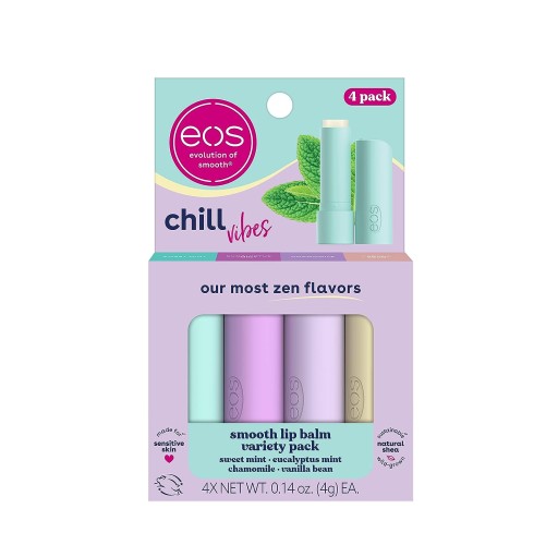Eos Chill Vibes only - balsamy do ust o 4 smaki