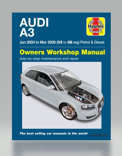 AUDI A3 II 8P 1.6 BENZYNA 75kW 102KM (2004-2008) OPIS NAPRAW KROK PO KROKU
