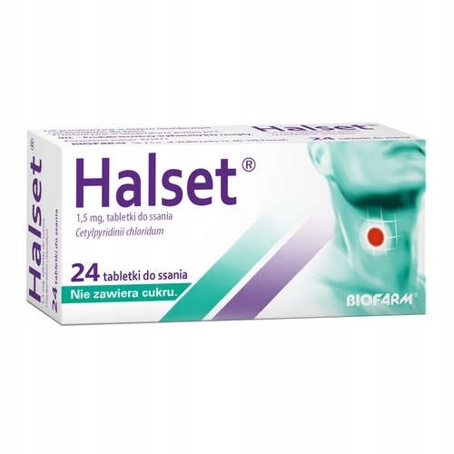 HALSET zapalenie gardła jamy ustnej 24 pastylki