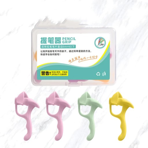 CHEN LIN 1Box Silicone Three-finger Writing Corrector Grip Six-segment