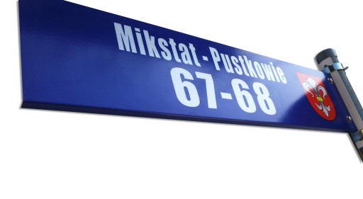 Tablica adresowa Kierunkowa ODBLASK METAL Słupek
