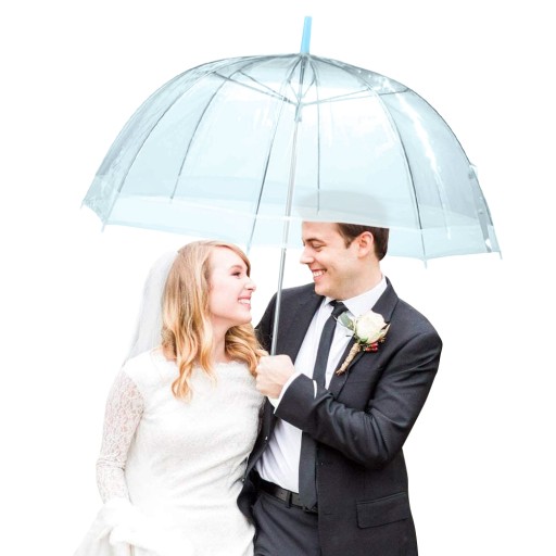 PARASOL PARASOLKA PRZEZROCZYSTA TRANSPARENTNA ŚLUB