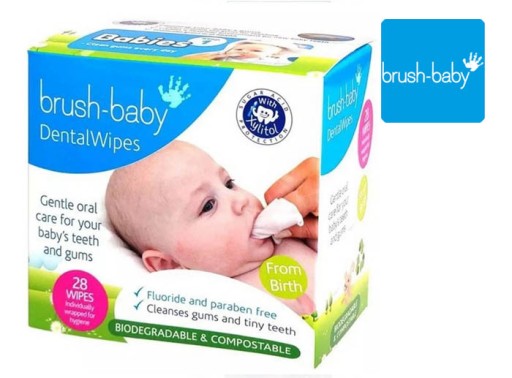 BRUSH-BABY-przeciwbakteryjne chusteczki zXylitolem