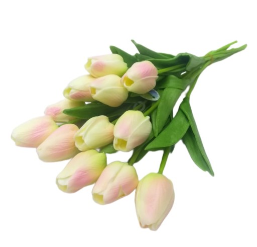 TULIPANY SILIKONOWE LATEKSOWE BUKIET JAK ŻYWE 12sz