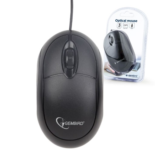 Gembird Mysz USB optyczna przewodowa 3 przyciski