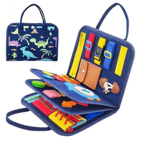 BUSY BOARD DLA MAŁYCH DZIECI ZAJĘTA TABLICA ZABAWKA MONTESSORI