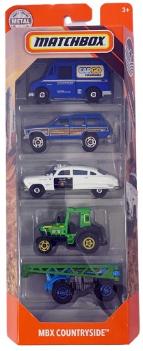 Matchbox 5pojazdów autek COUNTRYSIDE C1817 GKJ02