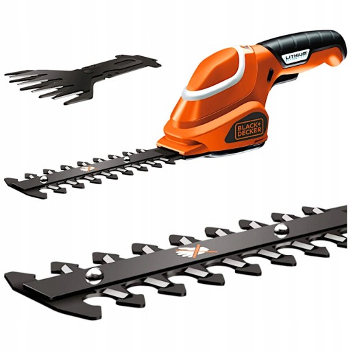 Nożyce do krzewów trawy żywopłotu 7V 2w1 Black & Decker GSL700