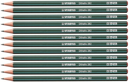 Ołówek HB Stabilo Othello 282 zielony x 12 sztuk
