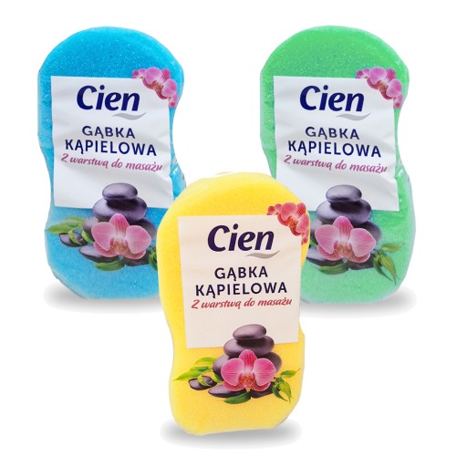 GĄBKA DO KĄPIELI MASUJĄCA KĄPIELOWA ZESTAW CIEN