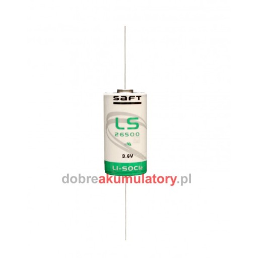 Bateria litowa SAFT LS26500 CNA 3.6V (z wąsami)
