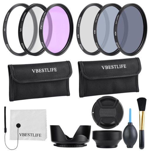 VBESTLIFE UV CPL FLD ND2 ND4 ND8 Zestaw filtrów z