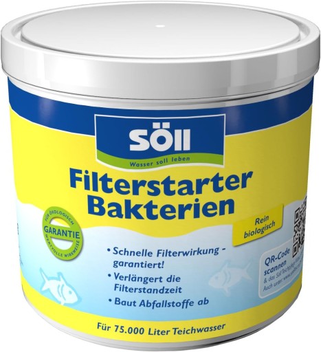 NATURALNE BAKTERIE DO FILTRACJI STAWU PREPARAT DO OCZKA WODNEGO 500g