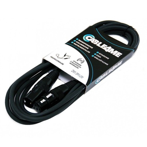 Przewód kabel digital DMX do świateł XLR 3pin 2m