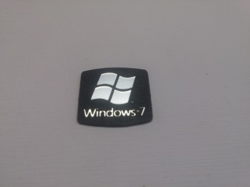 WINDOWS 7 naklejka emblemat 20 x 20 mm *SREBRNA