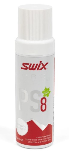 Smar narciarsko-snowboardowy PS8 Red płyn 80ml SWIX temp. +4°C do -4°C