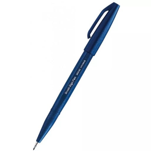 PISAK DO KALIGRAFII PENTEL BRUSH SIGN GRANATOWY