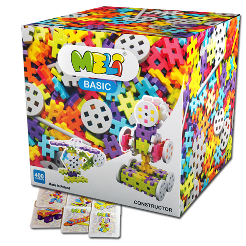 KLOCKI WAFLE MELI BASIC CONSTRUCTOR 400 ELEMENTÓW