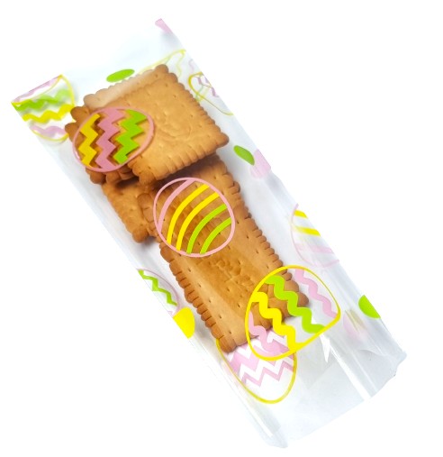 Torebki WORECZKI celofanowe foliowe na prezenty WIELKANOCNE 10x25 50 szt.