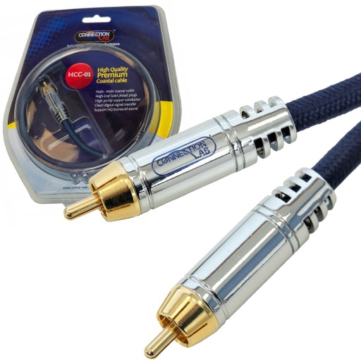 KABEL COAXIAL RCA-RCA CONNECTION LAB HCC-01 1m