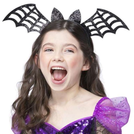 OPASKA brokatowa SKRZYDŁA nietoperz HALLOWEEN