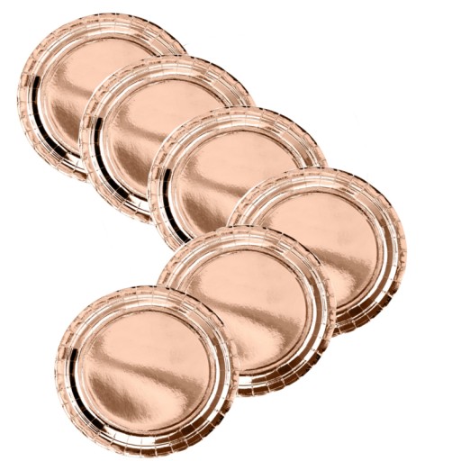 Talerzyki Rose Gold Roczek Panieński Urodziny 1-99