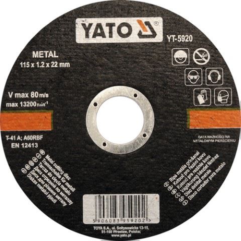 TARCZA DO CIECIA METALU 115X1,2X22