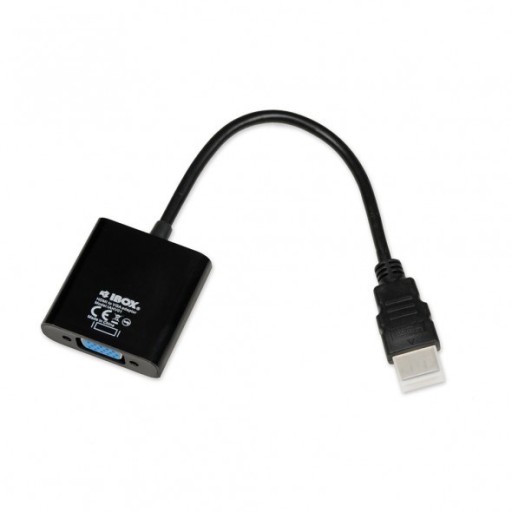 Adapter IBOX IAHV01 (HDMI M - D-Sub (VGA) F; 1m; k