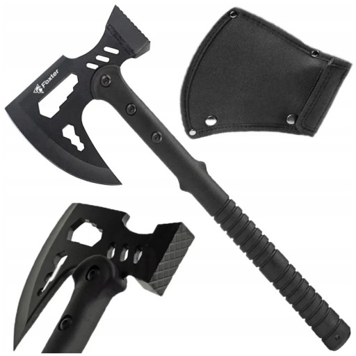 TOPOREK SURVIVAL MŁOT TASAK SIEKIERA TOMAHAWK TOPÓR POKROWIEC 43CM KLUCZ