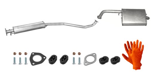 CHEVROLET LACETTI 1.4 1.6 TŁUMIK ŚRODKOWY KOŃCOWY
