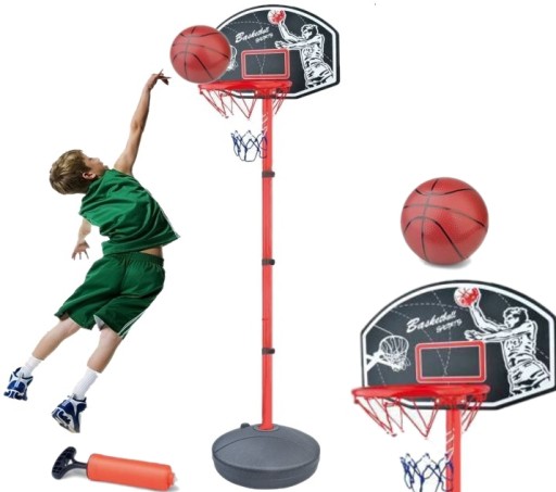 208cm SOLIDNY METALOWY KOSZ KOSZYKÓWKA NBA 4062