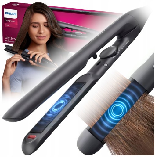 PROSTOWNICA CERAMICZNA WLOSOW JONIZACJA WYŚWIETLACZ PHILIPS THERMOSHIELD!