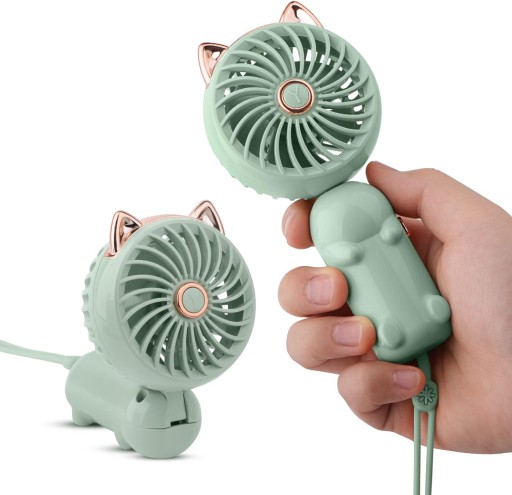 MNI WENTYLATOR RĘCZNY BIURKOWY USB 3 TRYBY